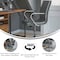 Flash Furniture Gray LeatherSoft Office Chair with Chrome Arms GO-21111B-GY-CHR-GG - alternate 9
